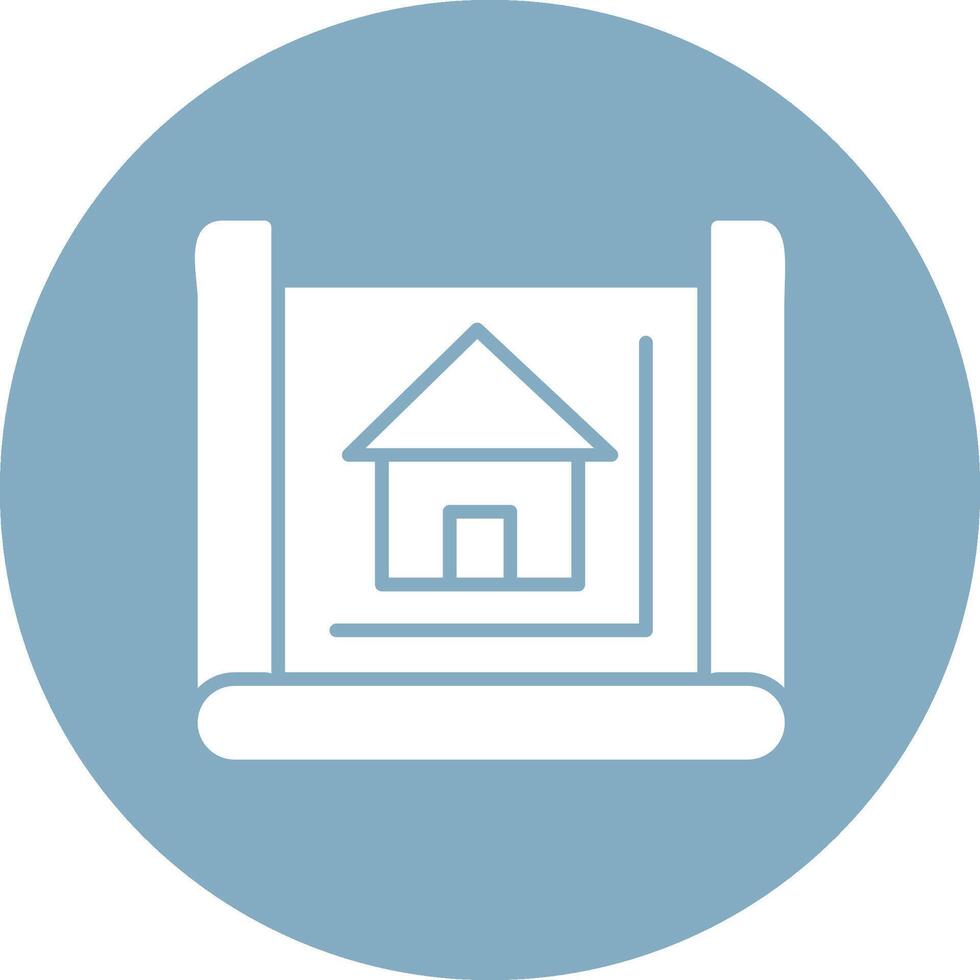 Blueprint Glyph Multi Circle Icon vector