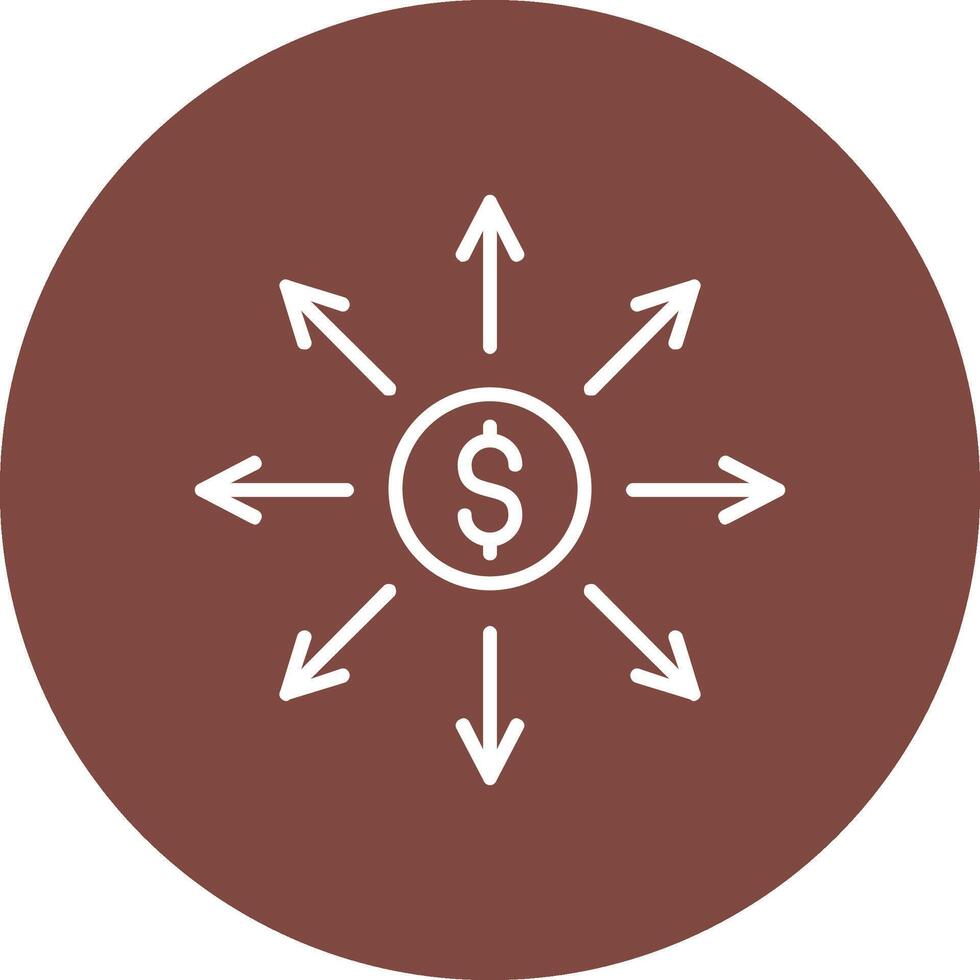 Affiliate Marketing Line Multi Circle Icon vector