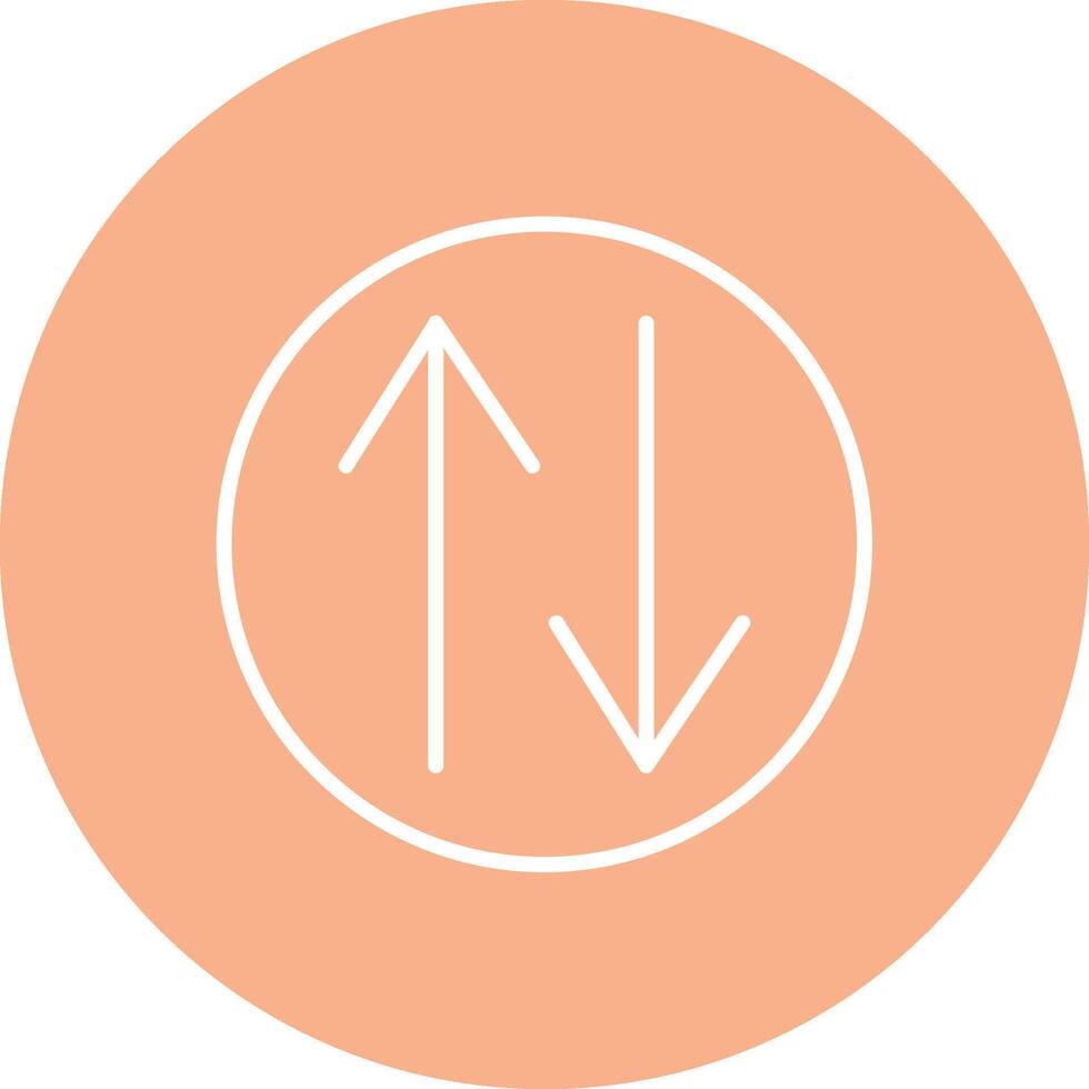 Swap Line Multi Circle Icon vector