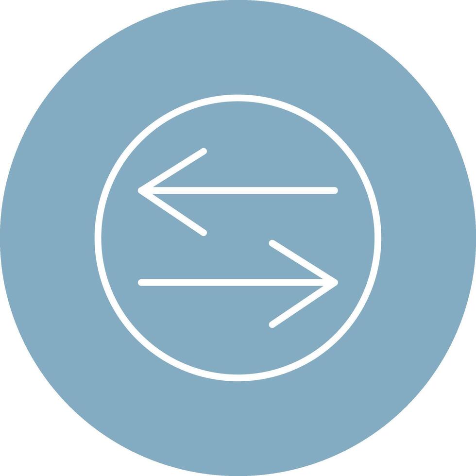 Swap Line Multi Circle Icon vector