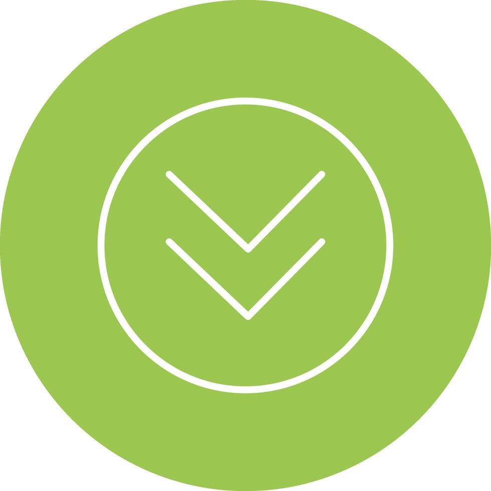 Chevron Line Multi Circle Icon vector
