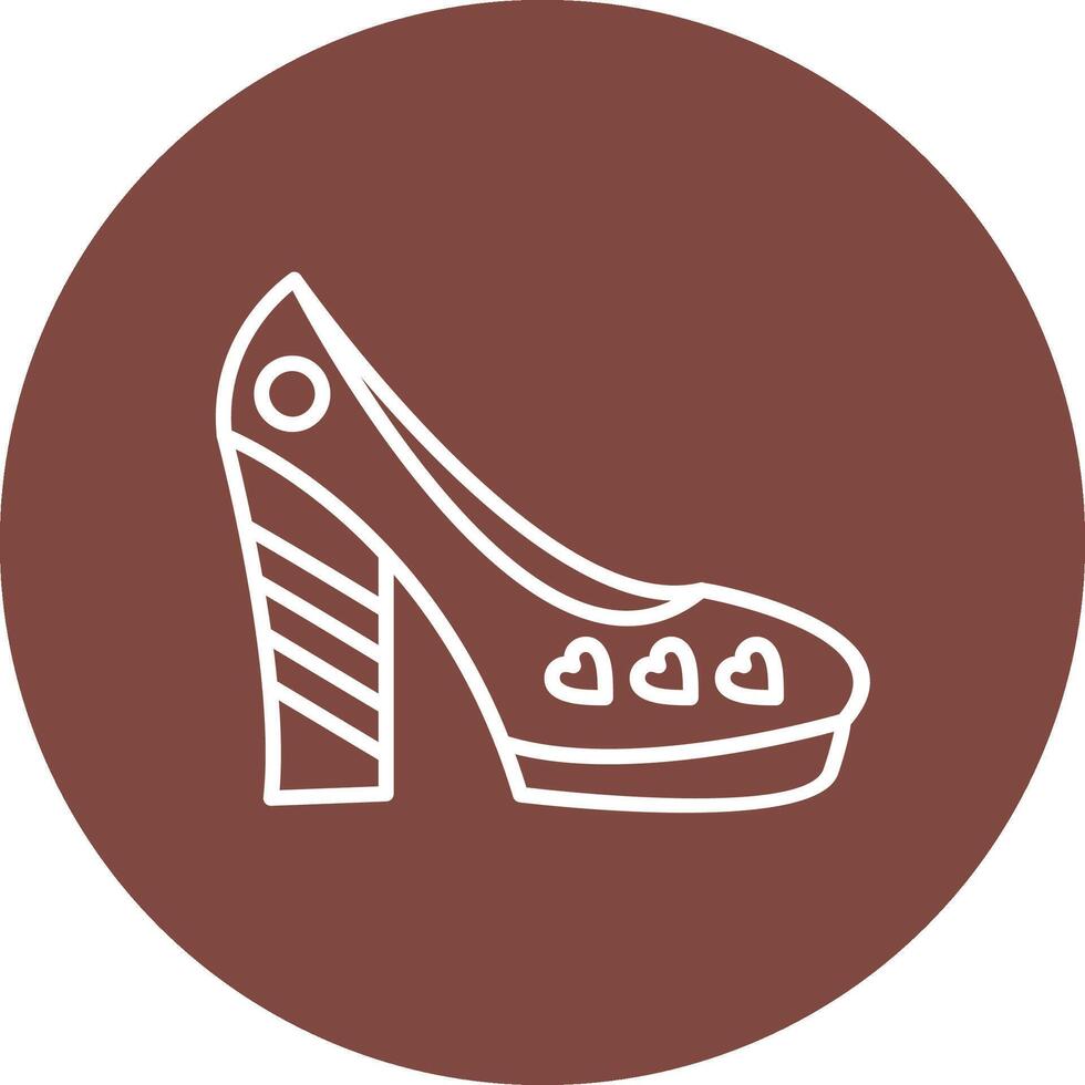 shoes Line Multi Circle Icon vector