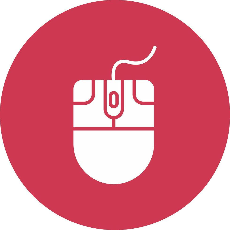 Mouse Glyph Multi Circle Icon vector