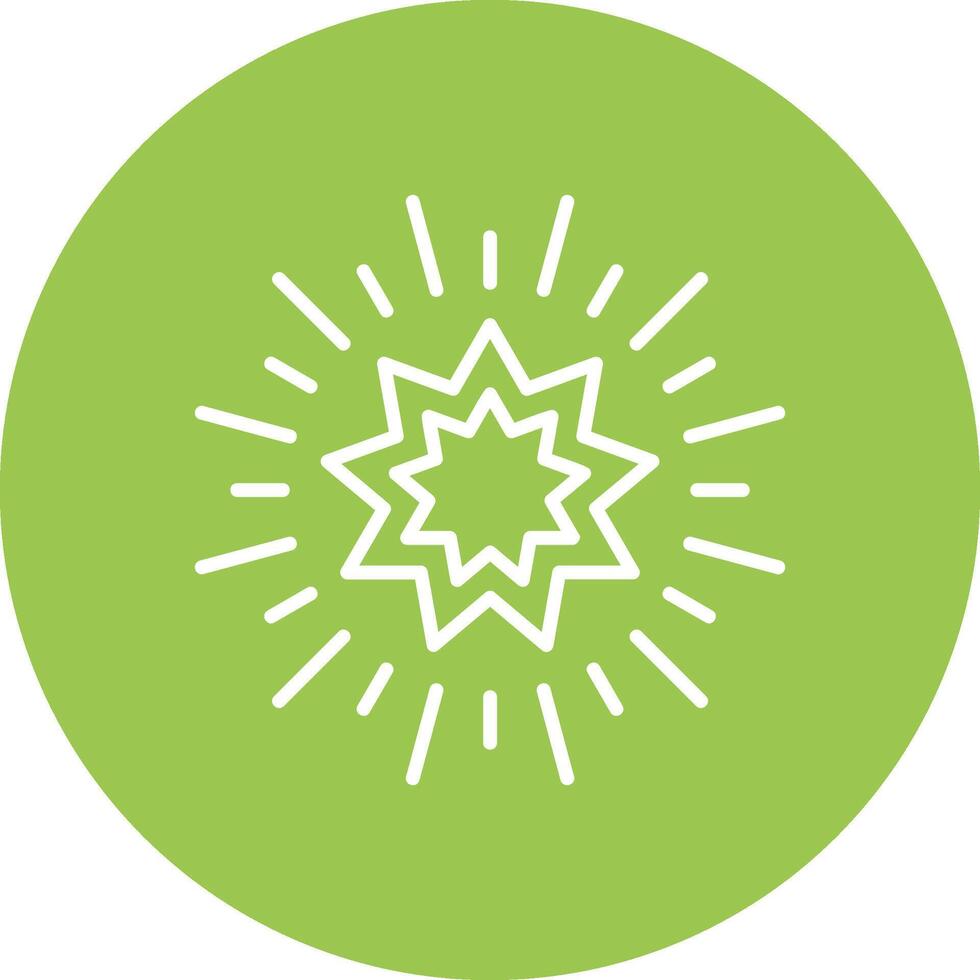 Stars Line Multi Circle Icon vector