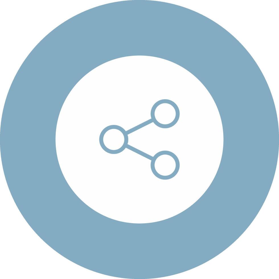 Share Glyph Multi Circle Icon vector