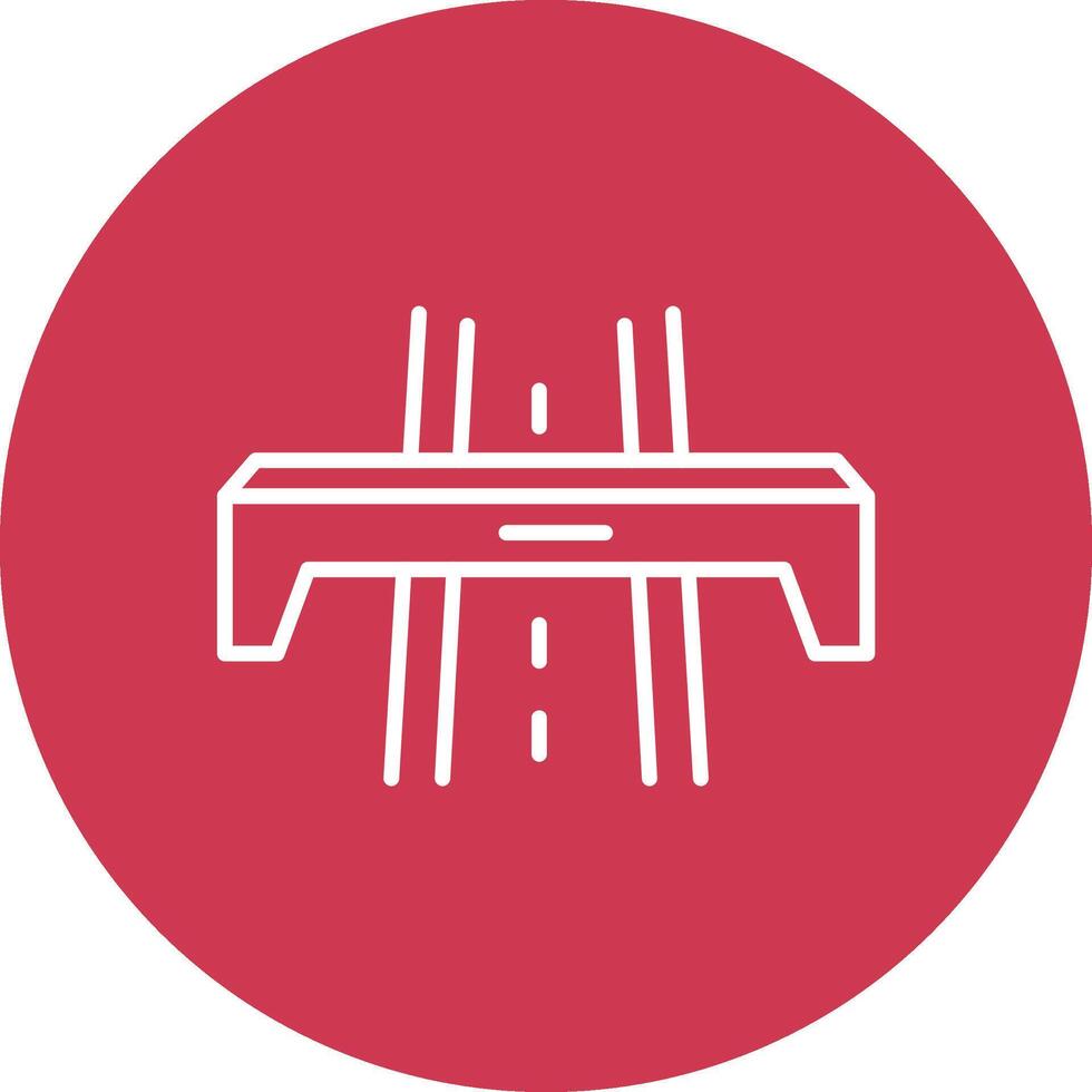 Motorway Line Multi Circle Icon vector