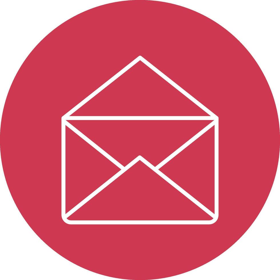 Mail Line Multi Circle Icon vector