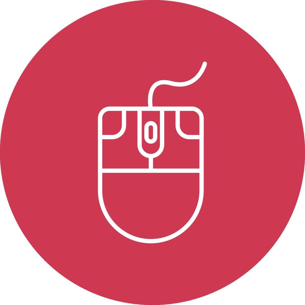 Mouse Line Multi Circle Icon vector