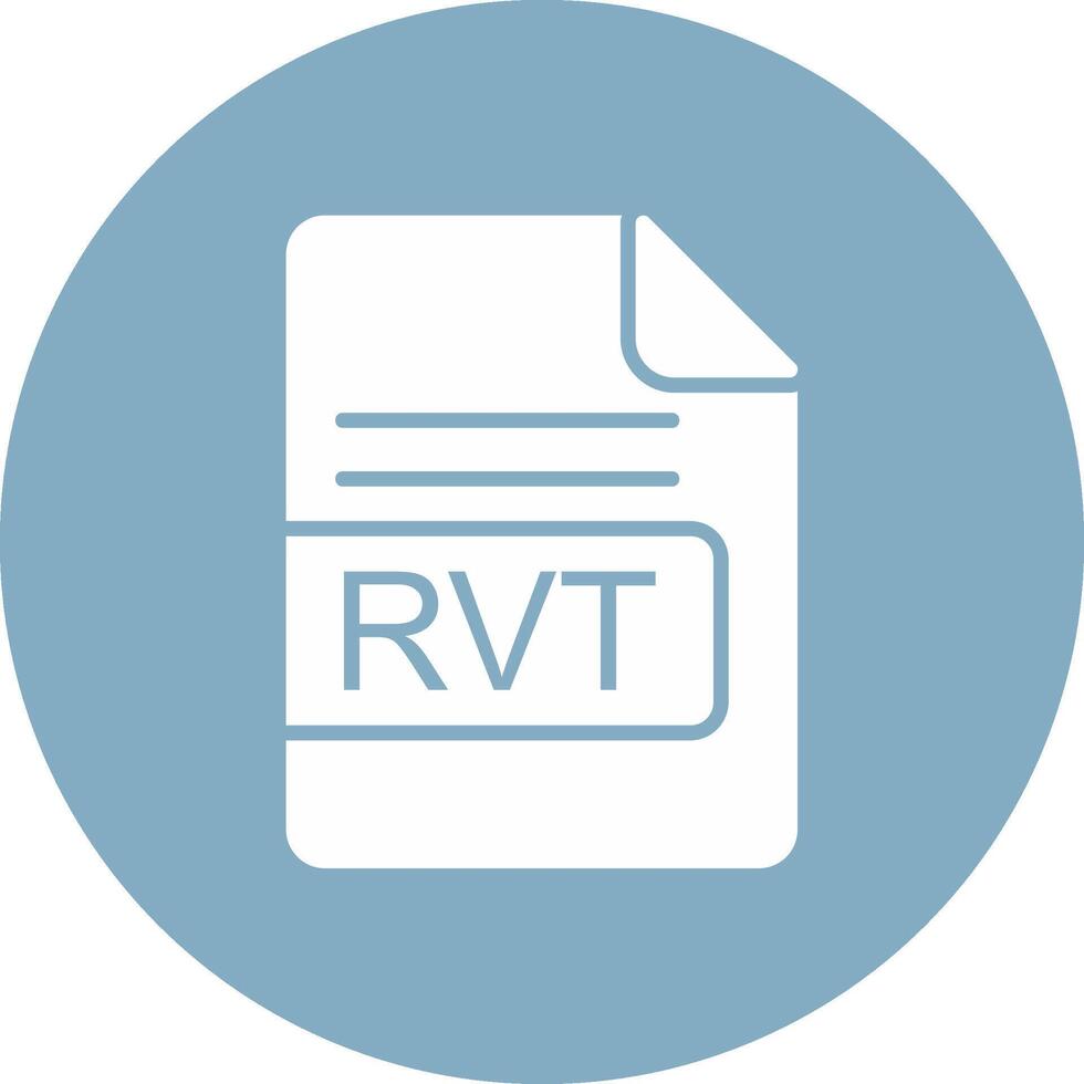 RVT File Format Glyph Multi Circle Icon vector