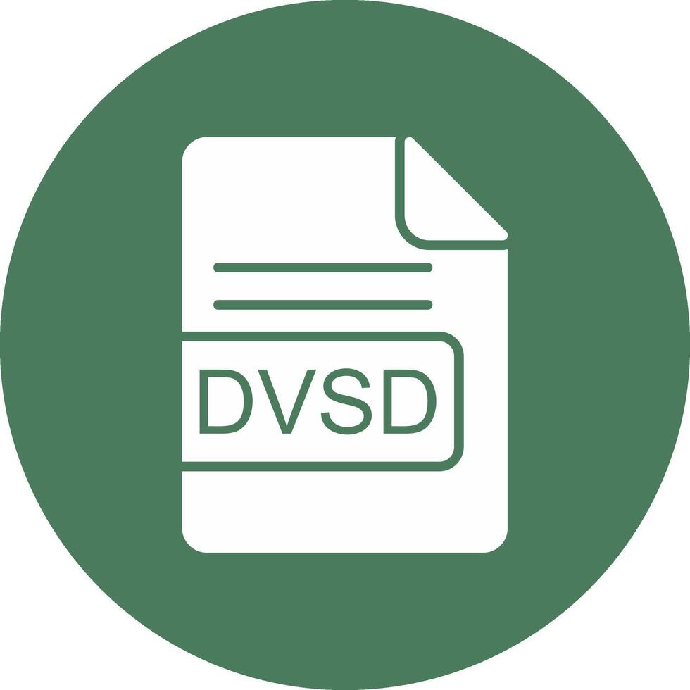 DVD archivo formato glifo multi circulo icono vector