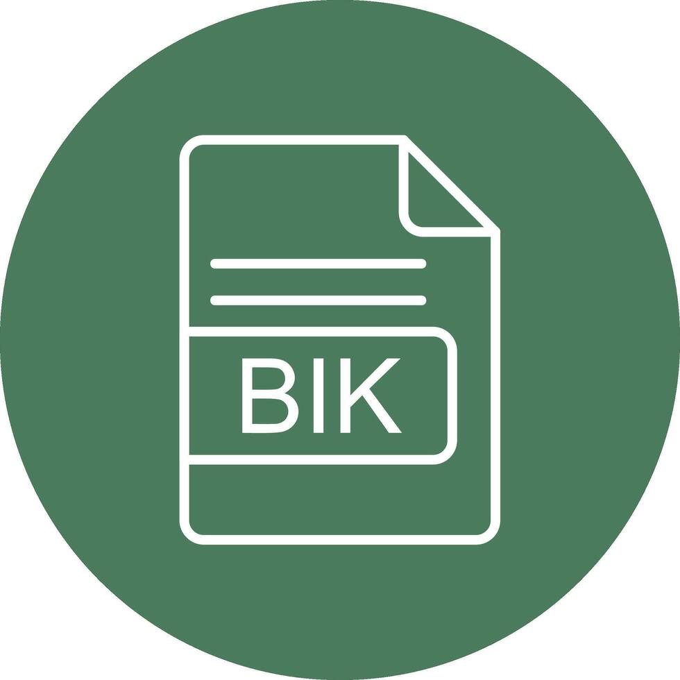 BIK File Format Line Multi Circle Icon vector