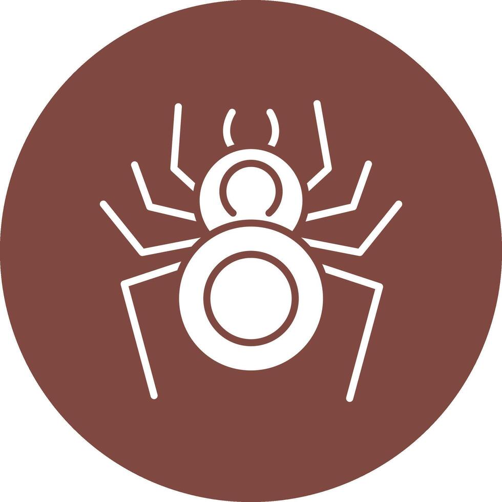 Spider Glyph Multi Circle Icon vector