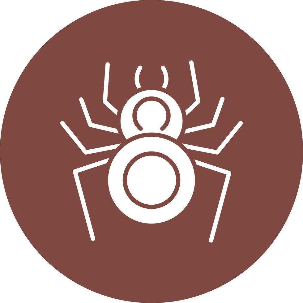 Spider Glyph Multi Circle Icon vector