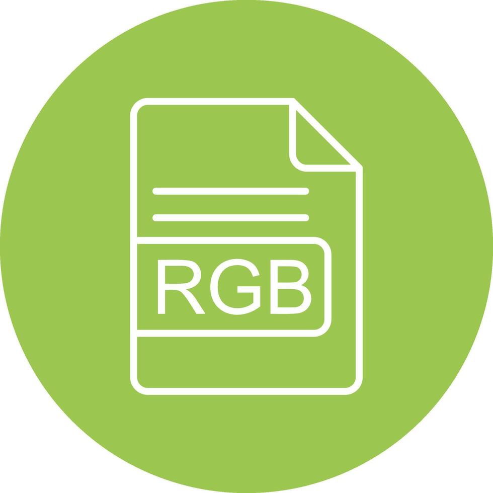 RGB File Format Line Multi Circle Icon vector