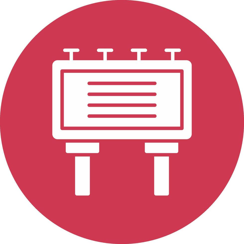 Billboard Glyph Multi Circle Icon vector