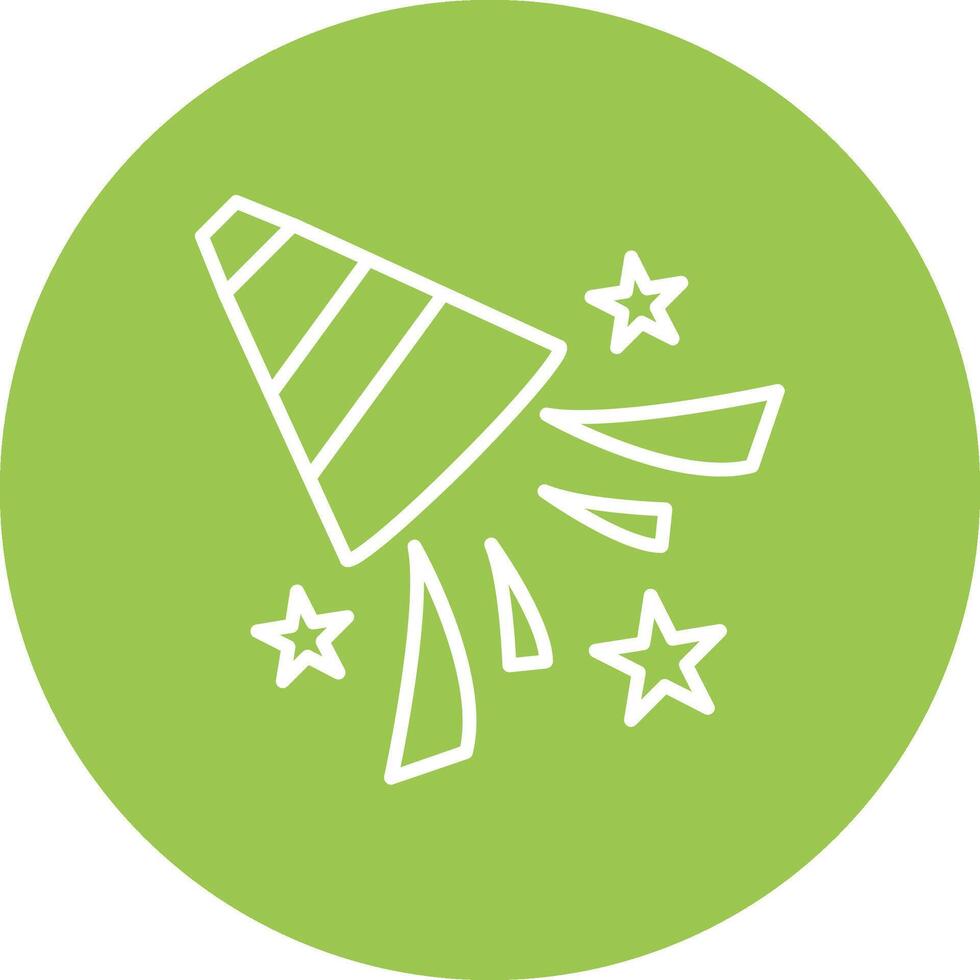 Confetti Line Multi Circle Icon vector