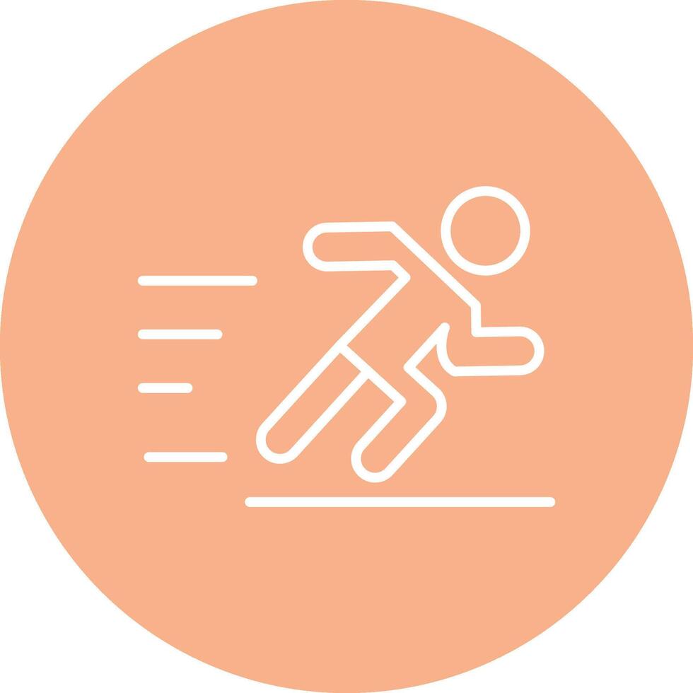 Jogging Line Multi Circle Icon vector