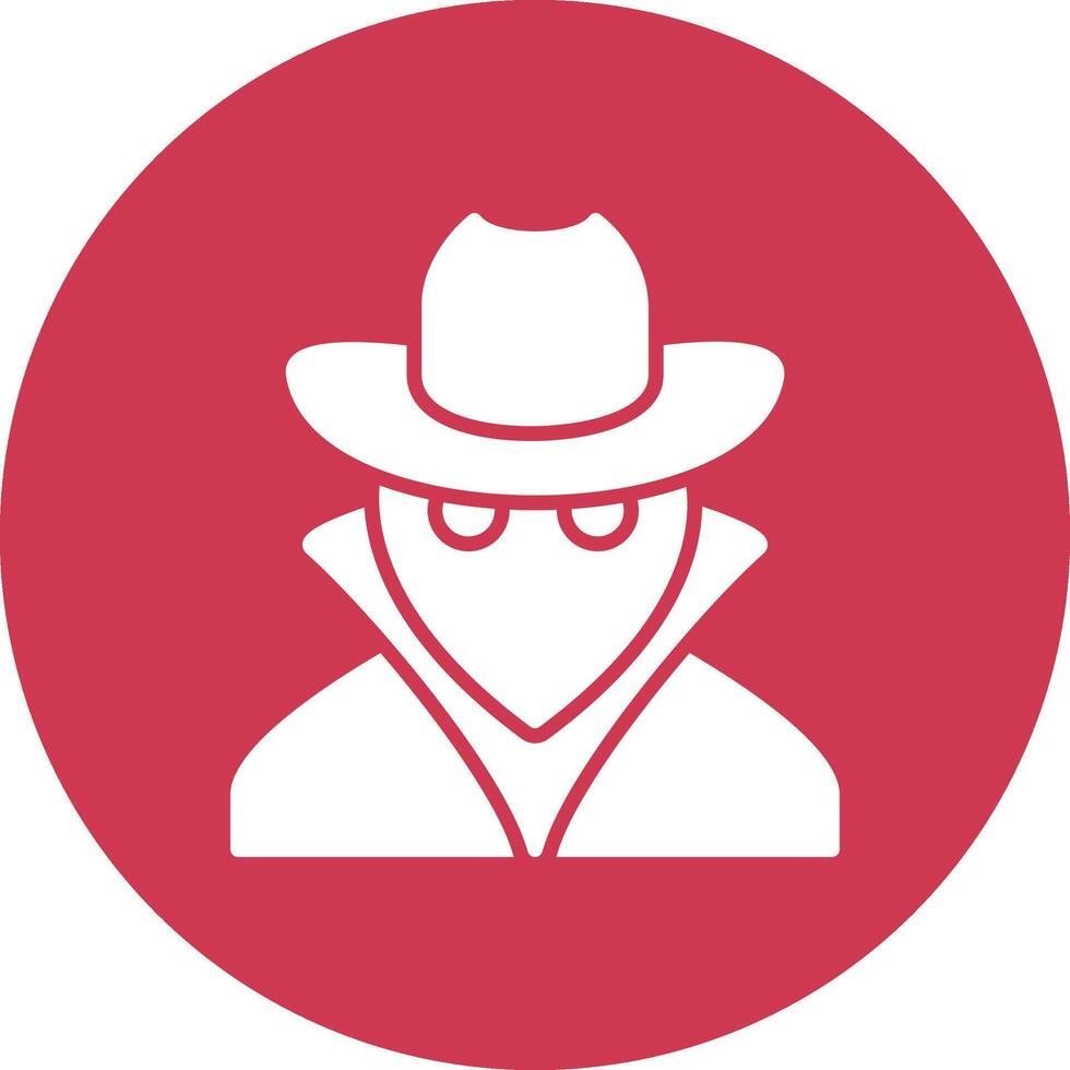Spy Glyph Multi Circle Icon vector