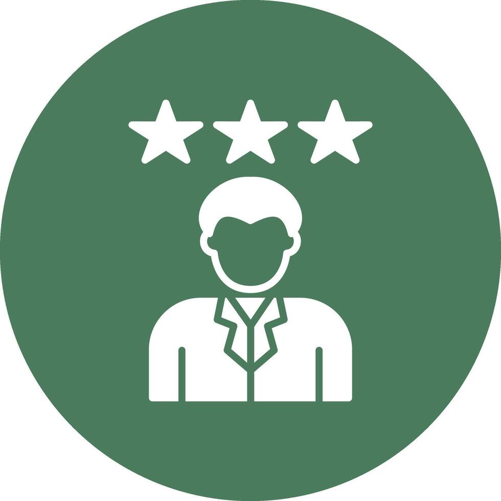 Customer Review Glyph Multi Circle Icon vector