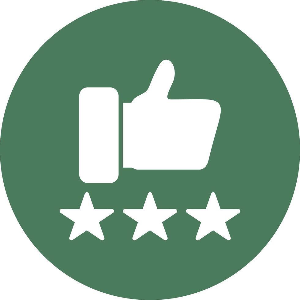 Customer Review Glyph Multi Circle Icon vector