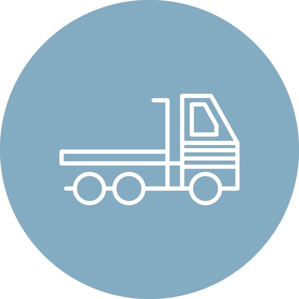 Trailer Line Multi Circle Icon vector