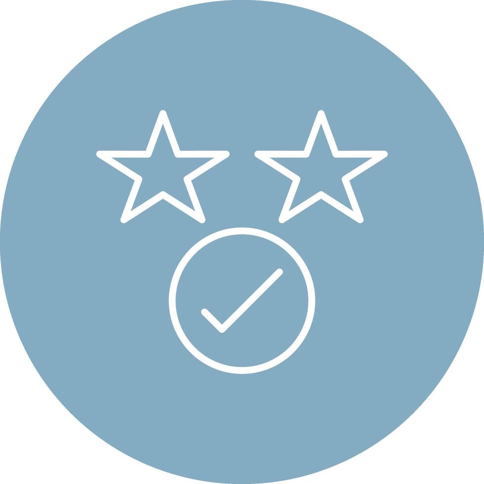 Rating Line Multi Circle Icon vector