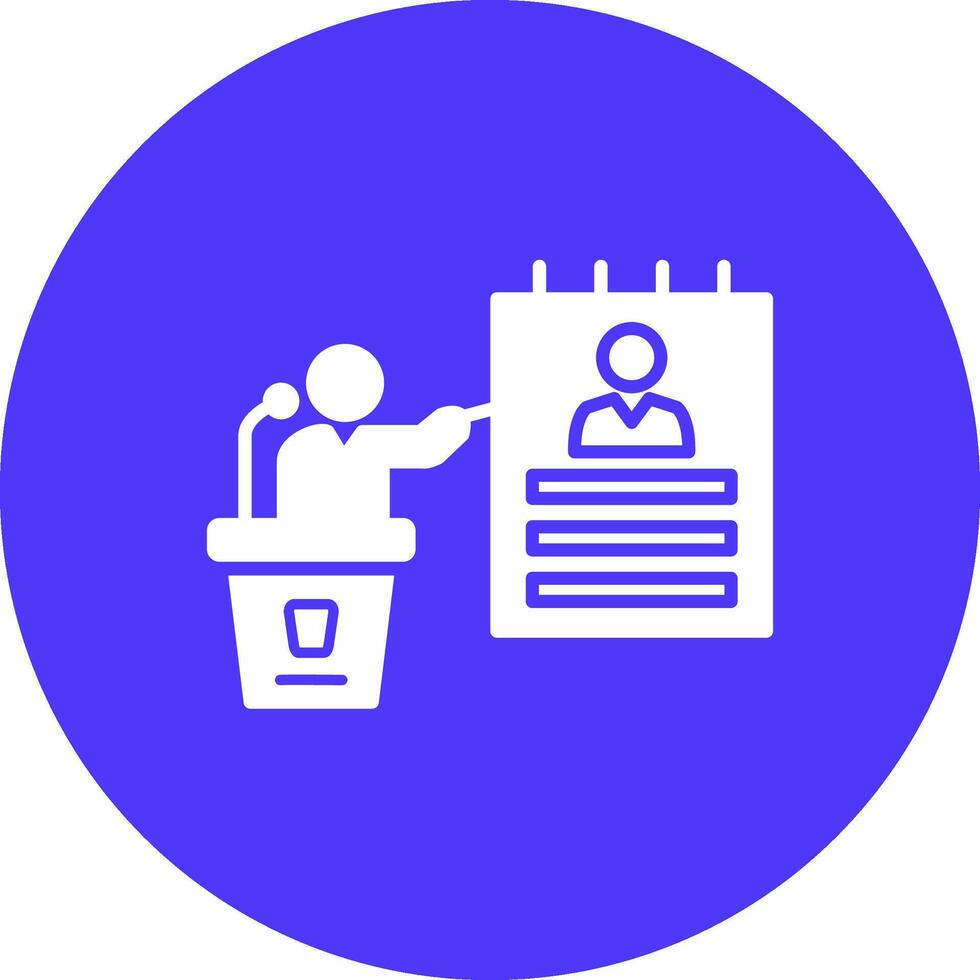 Agenda Glyph Multi Circle Icon vector