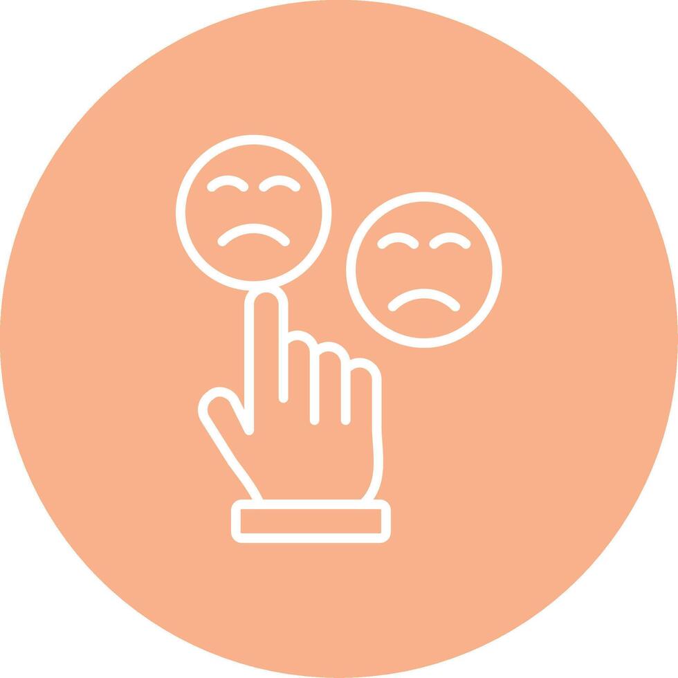 Customer Satisfaction Line Multi Circle Icon vector