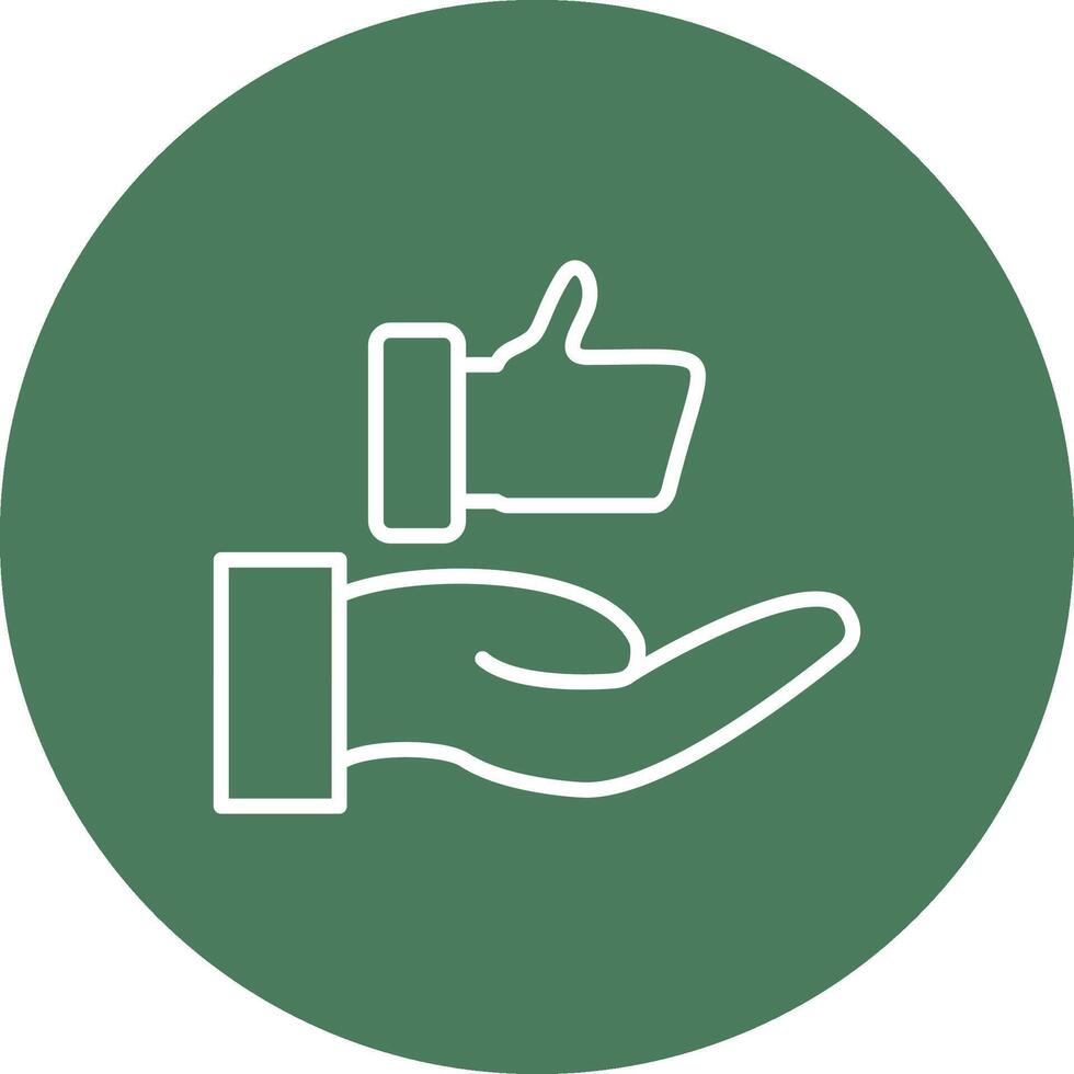 Customer Satisfaction Line Multi Circle Icon vector