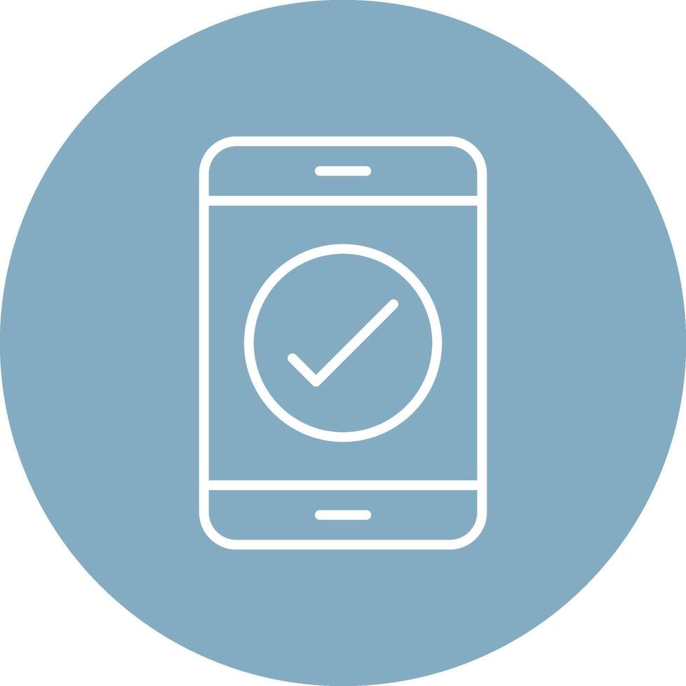 Phone Line Multi Circle Icon vector