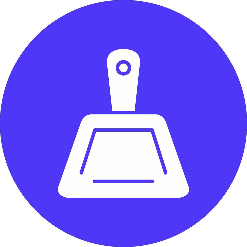 Dustpan Glyph Multi Circle Icon vector