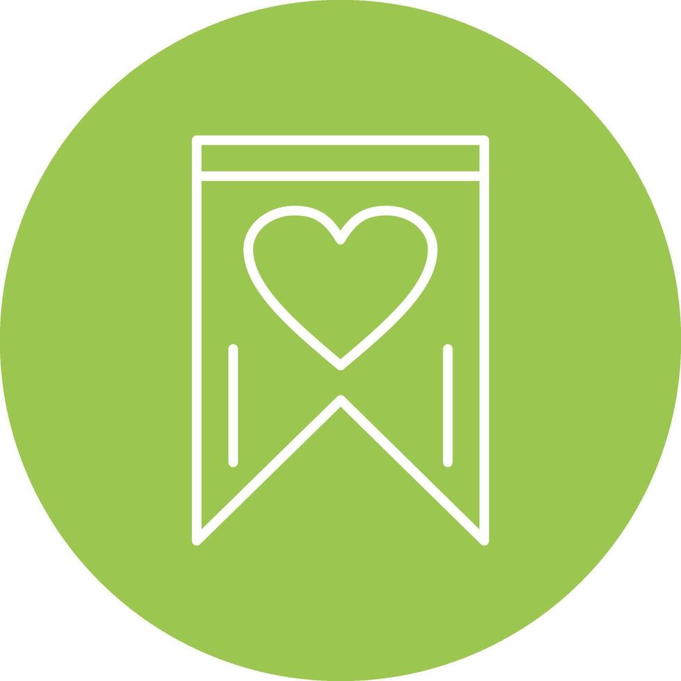 Favourite Line Multi Circle Icon vector
