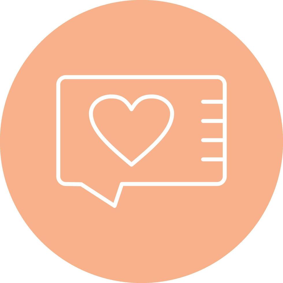 Give Heart Line Multi Circle Icon vector