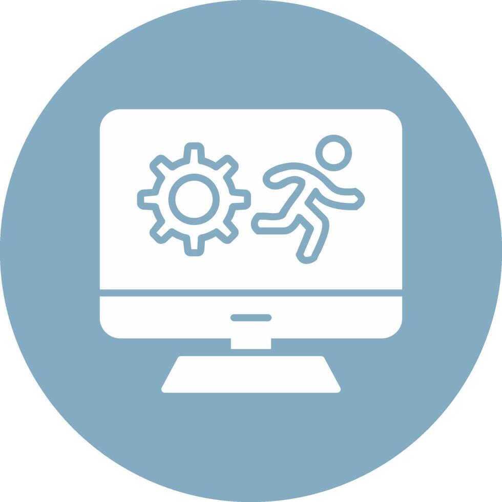 Sprint Glyph Multi Circle Icon vector