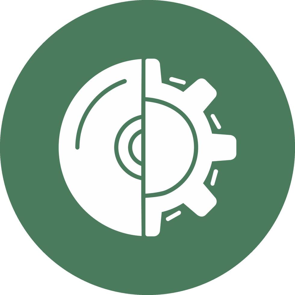 Software Development Glyph Multi Circle Icon vector
