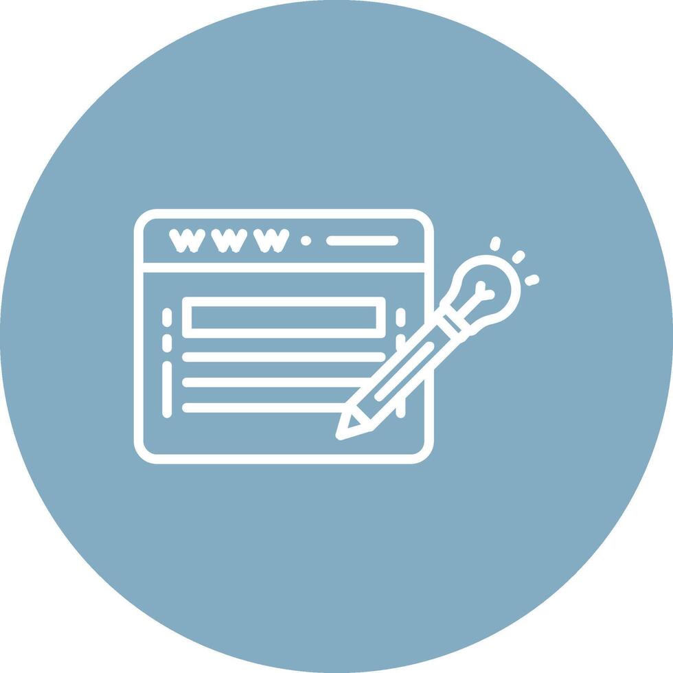 Website Design Line Multi Circle Icon vector