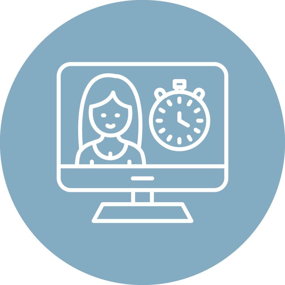 Timer Line Multi Circle Icon vector