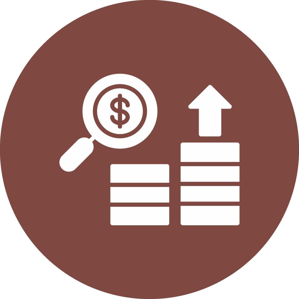 Search Glyph Multi Circle Icon vector