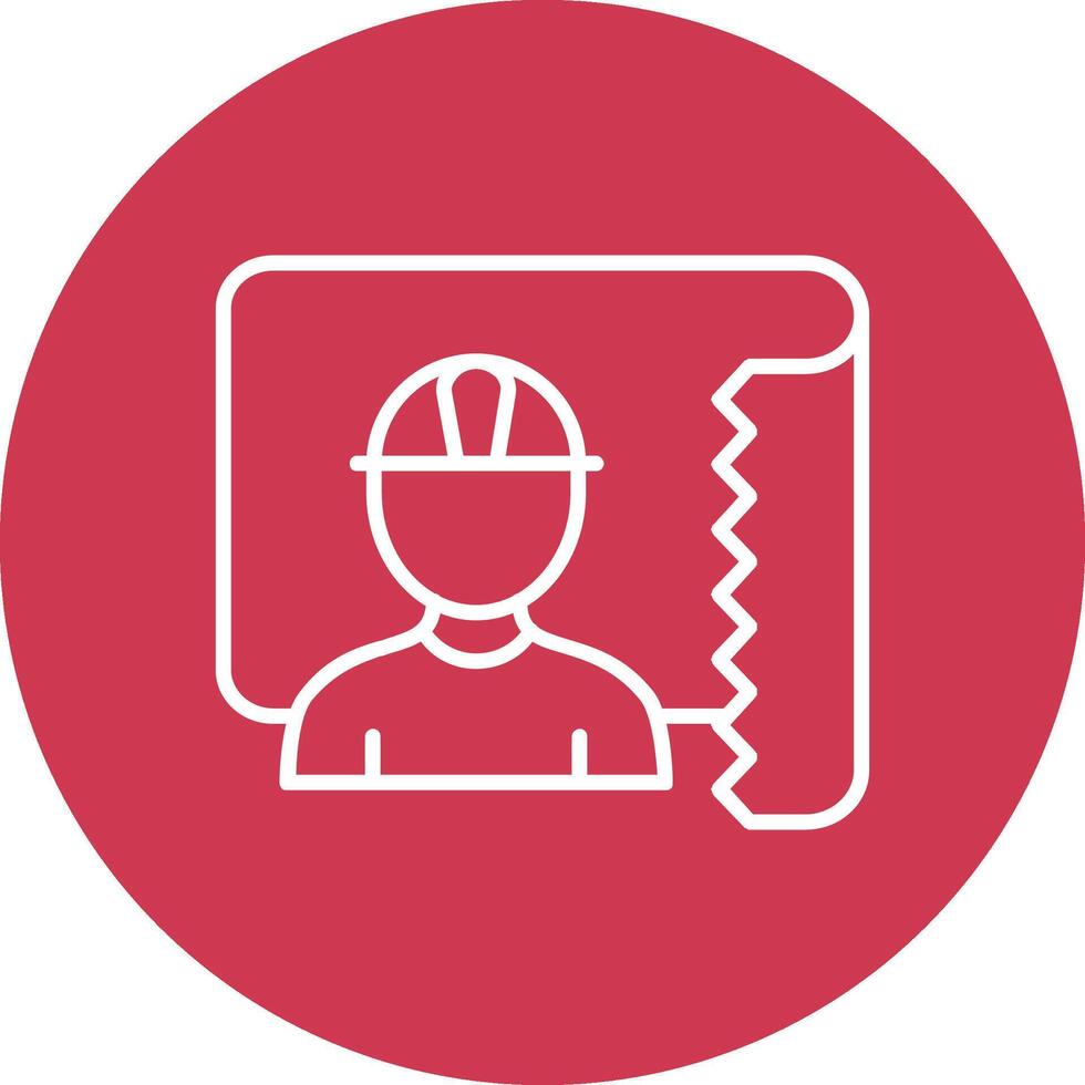 Architect Line Multi Circle Icon vector