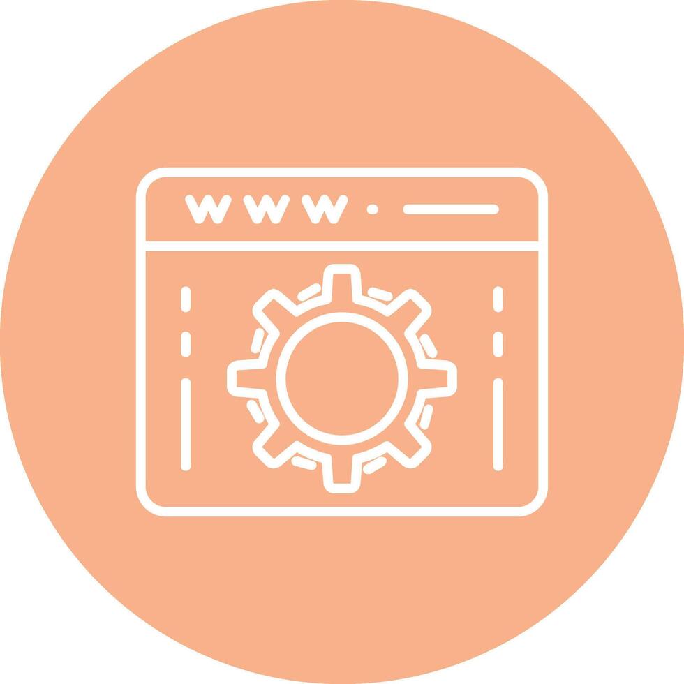 Web Optimization Line Multi Circle Icon vector