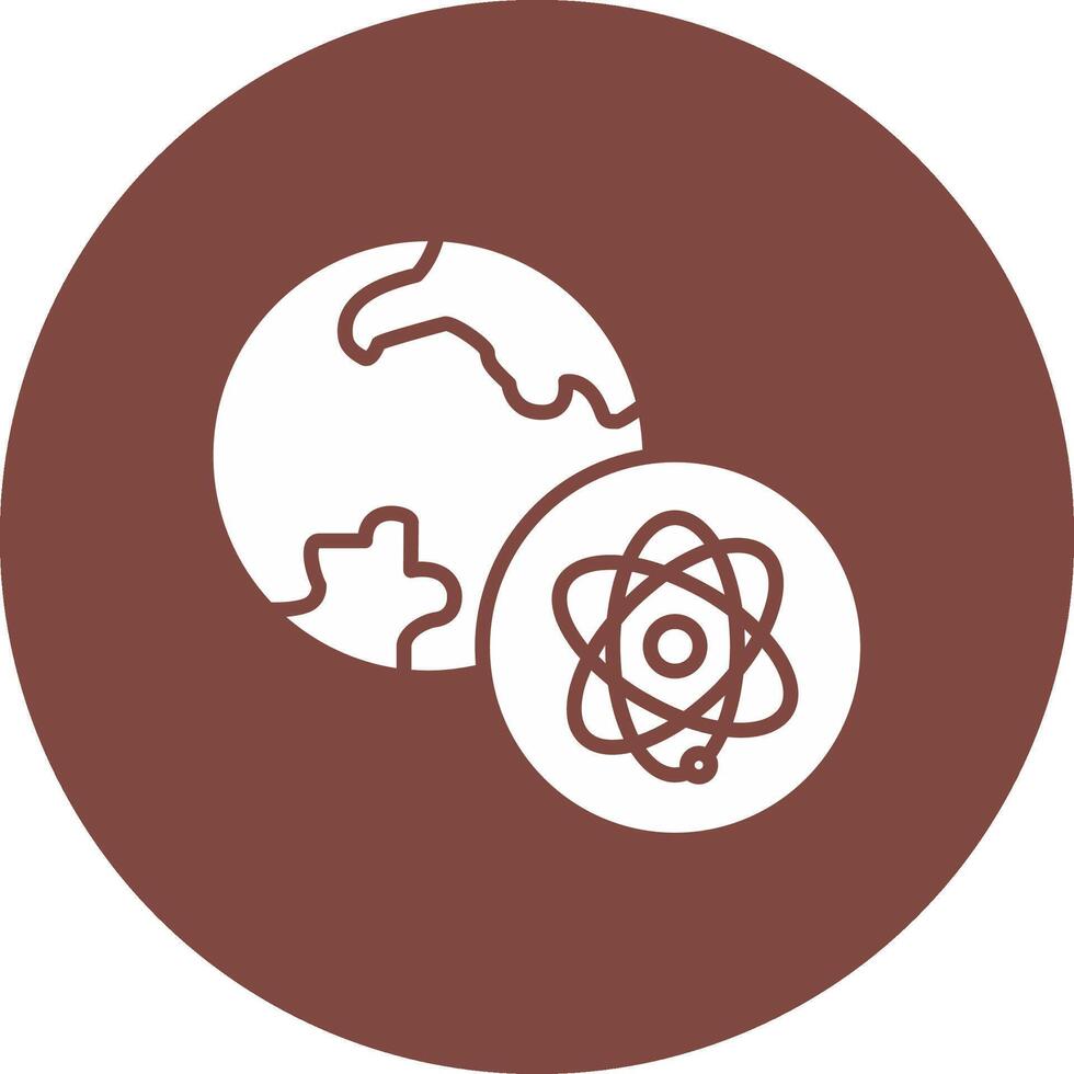 Sci Fi Glyph Multi Circle Icon vector