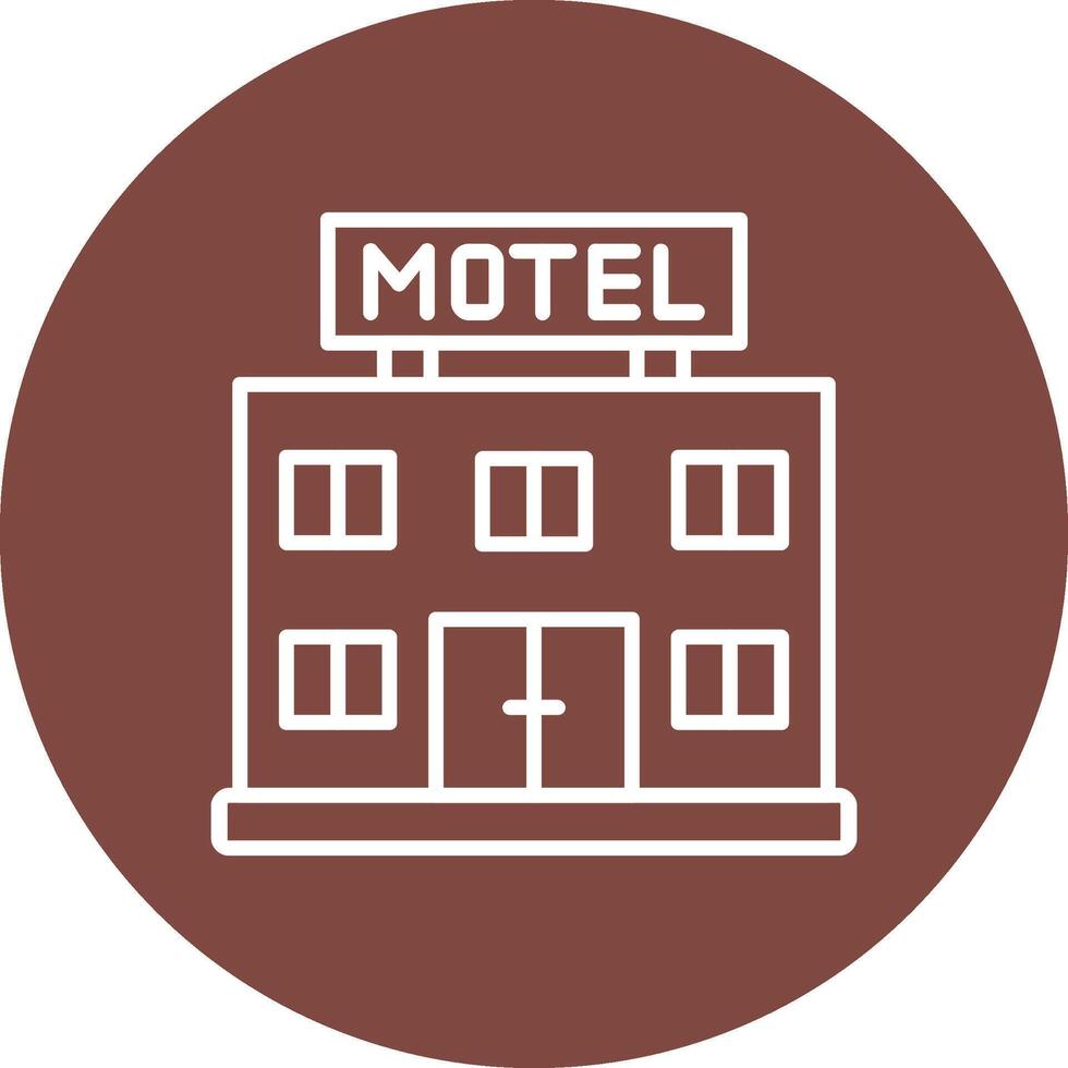 Motel Line Multi Circle Icon vector