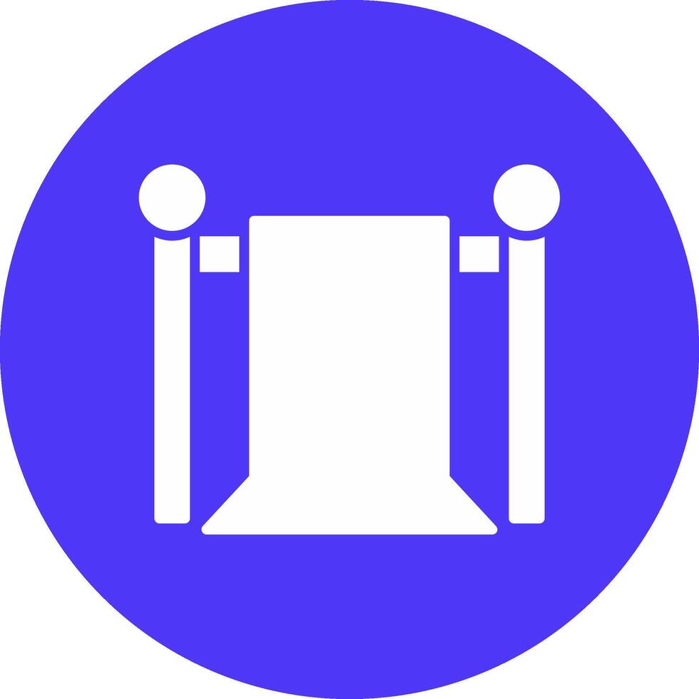 Green Screen Glyph Multi Circle Icon vector