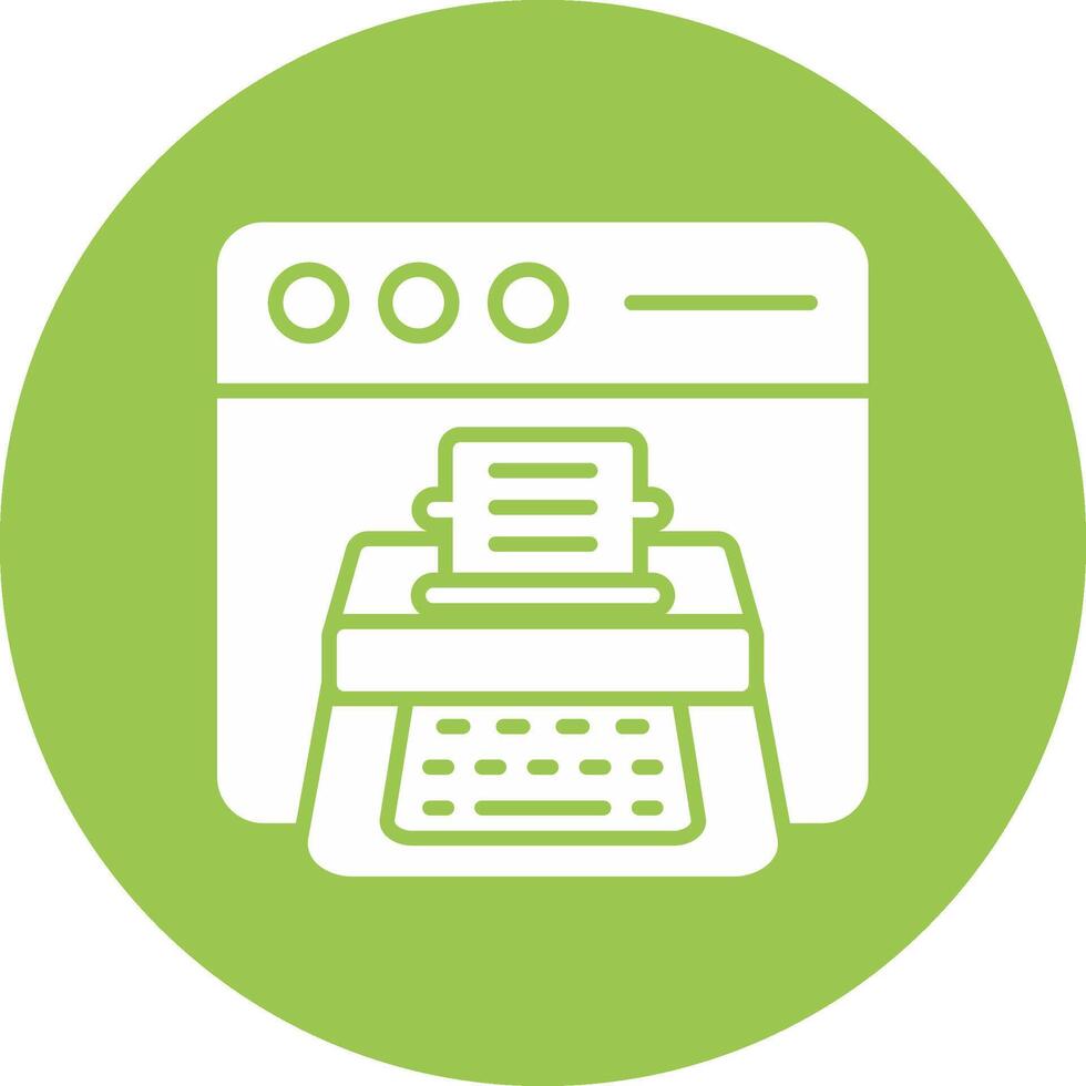 Copywriting Glyph Multi Circle Icon vector