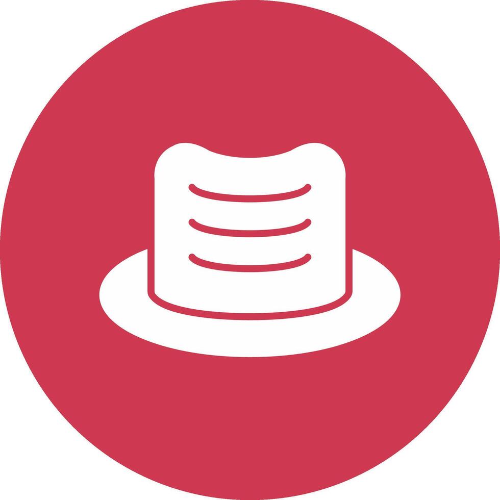 Hat Glyph Multi Circle Icon vector