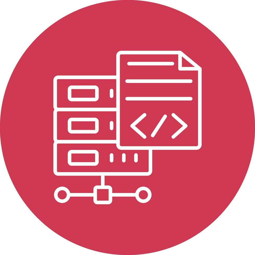 Programming Language Line Multi Circle Icon vector