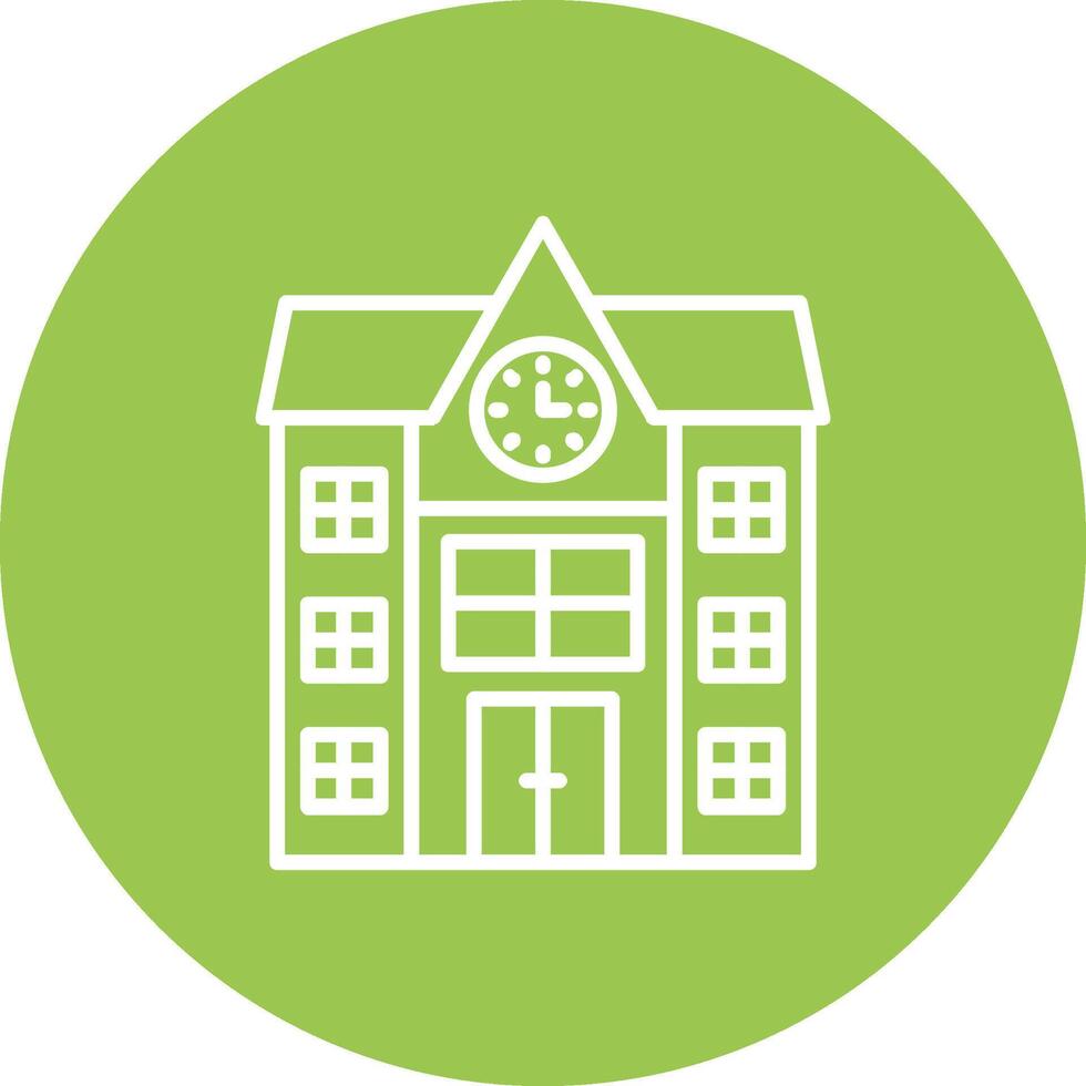 Univeristy Line Multi Circle Icon vector