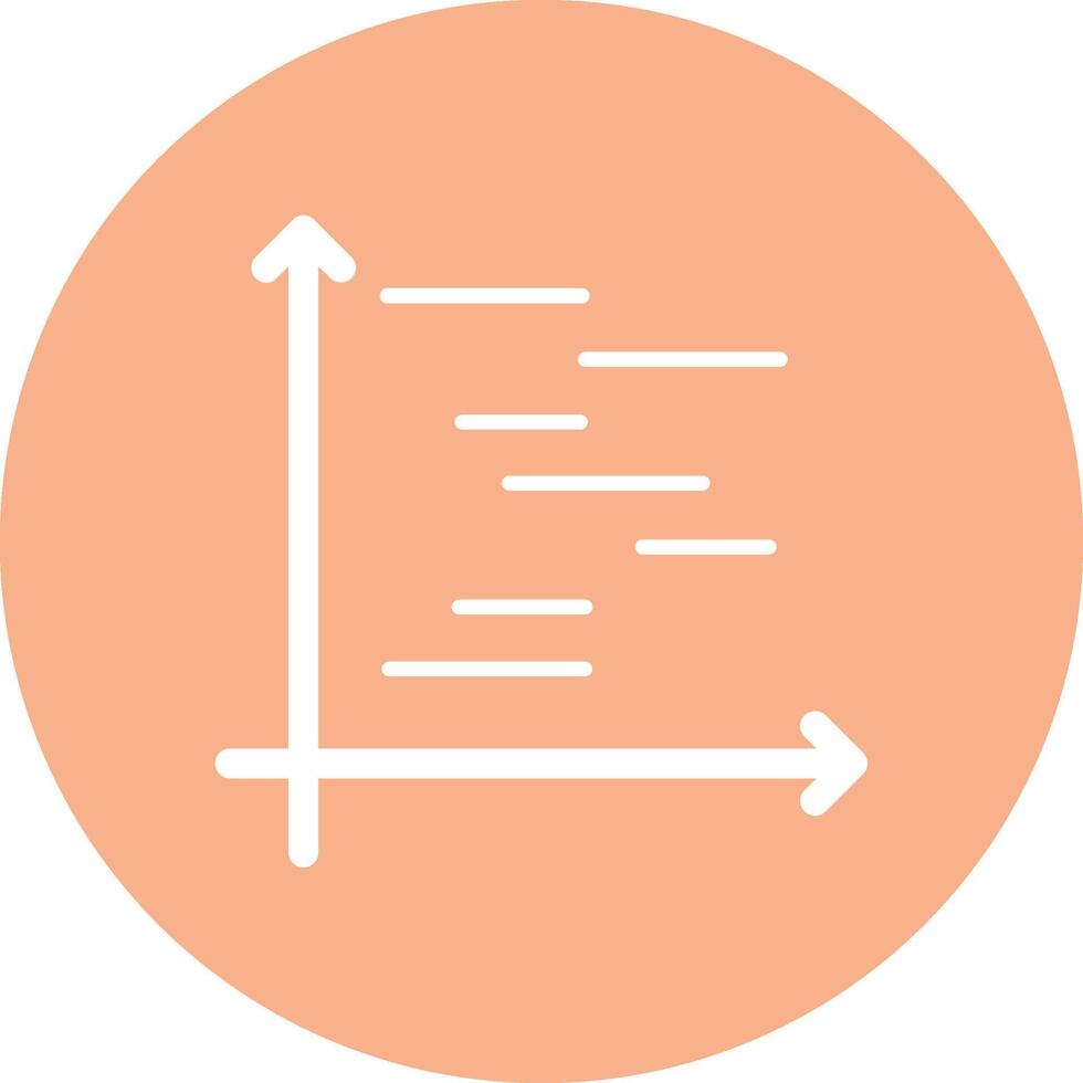 Gnatt Chart Glyph Multi Circle Icon vector