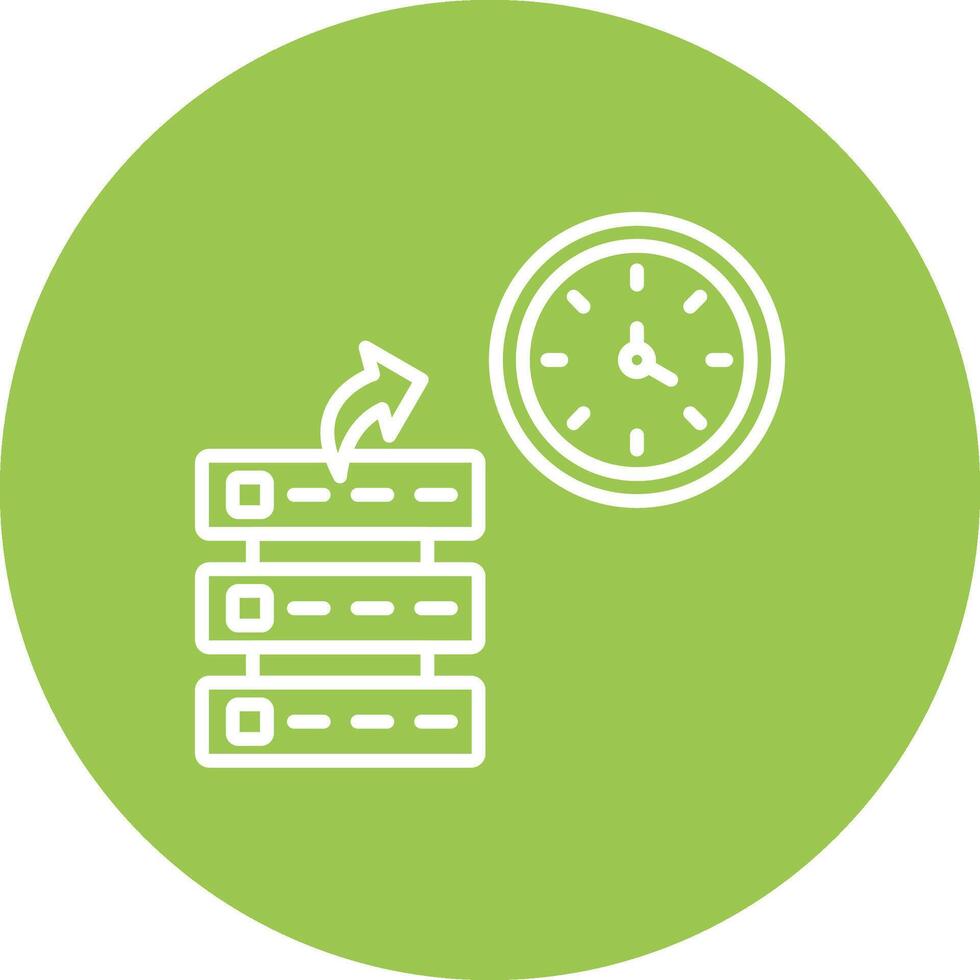 Clock Time Line Multi Circle Icon vector