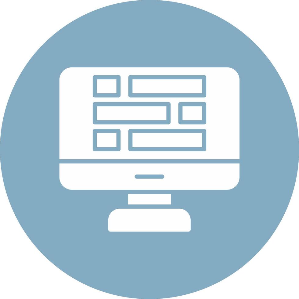 Dashboard Glyph Multi Circle Icon vector